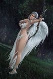 Păpușă sexuală elf cu sâni mari de 164 cm (5.38 ft) din silicon cu cap și corp D3101809 Wing FB6
