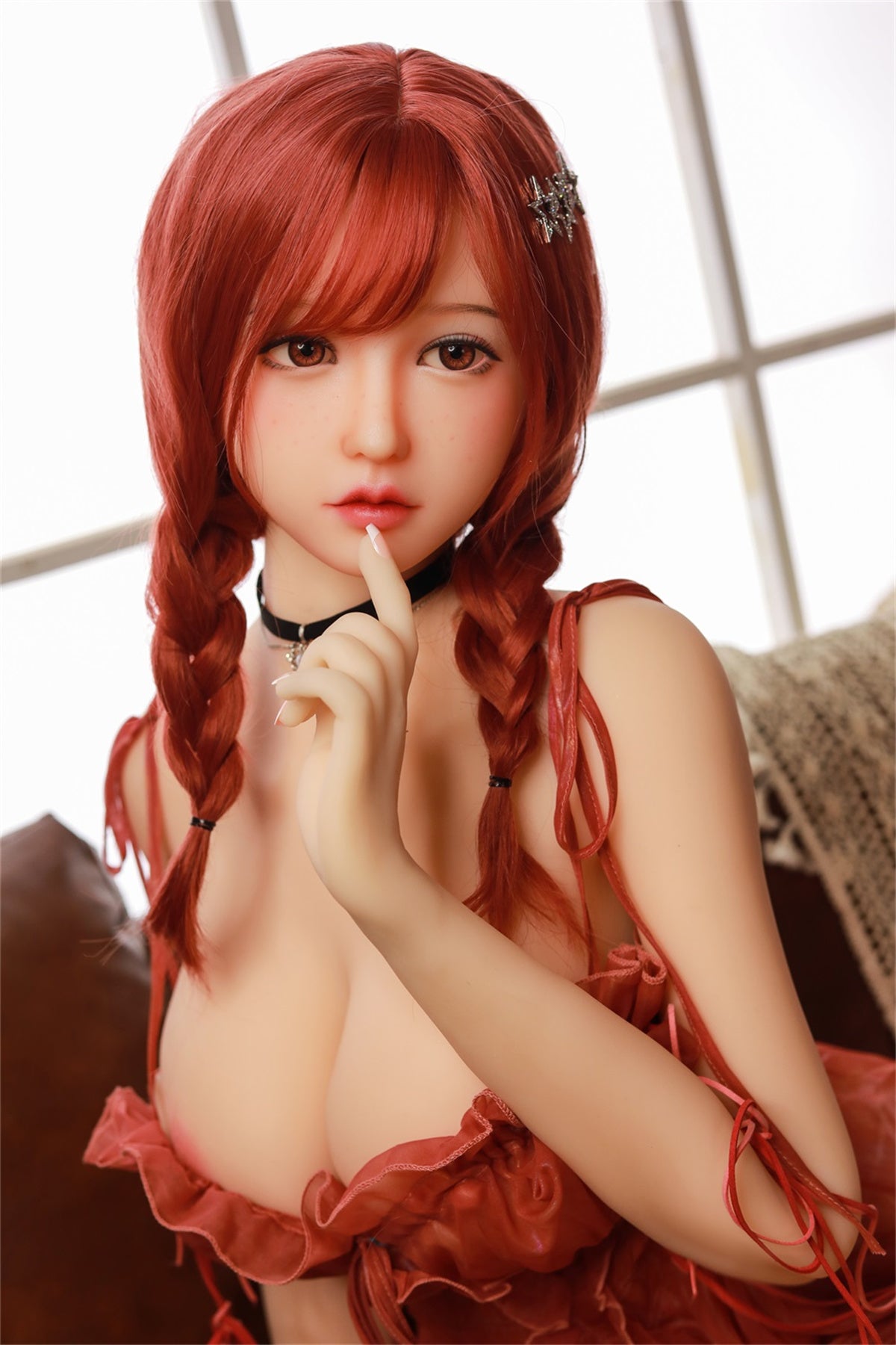 165cm (5.41ft) Big Bust Red Hair Loli Sex Doll C2412125 Miwako