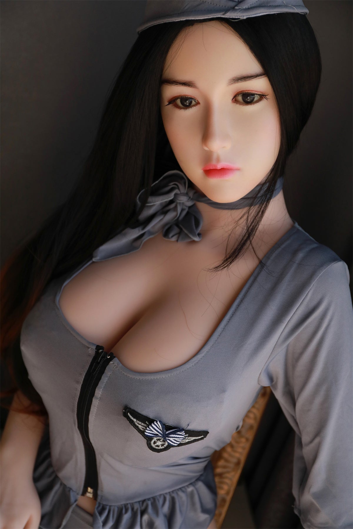 168cm (5.51ft) Big Breasts Asian Stewardess Love Doll CHB2412169 Emily