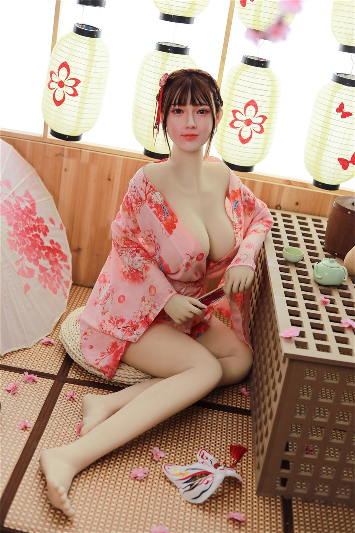 170cm (5.58ft) Big Bust Beautiful Geisha Love Doll CHB2412193 Yukino