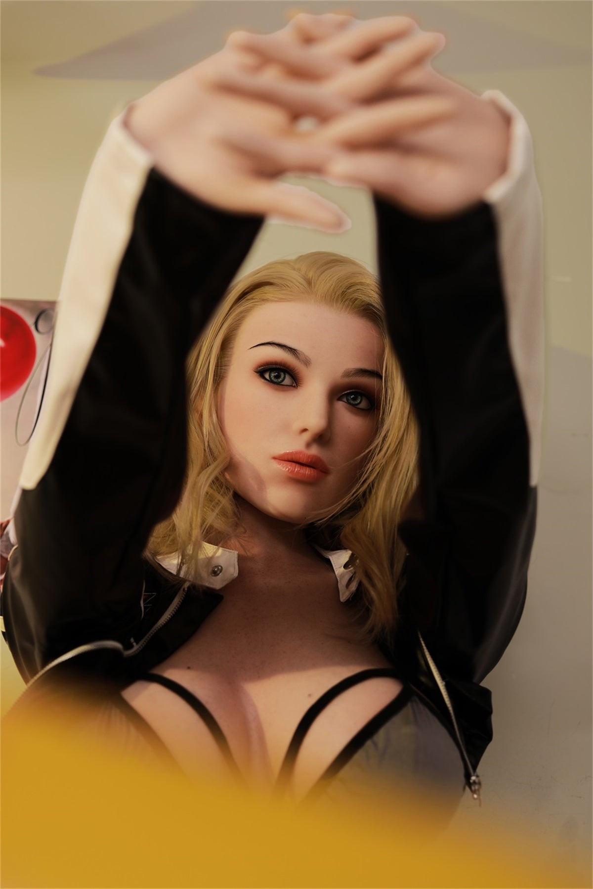 168cm (5.51ft) Big Bust Slender Blonde Girl Silicone Head & Body Love Doll SCFB250105 Braelynn