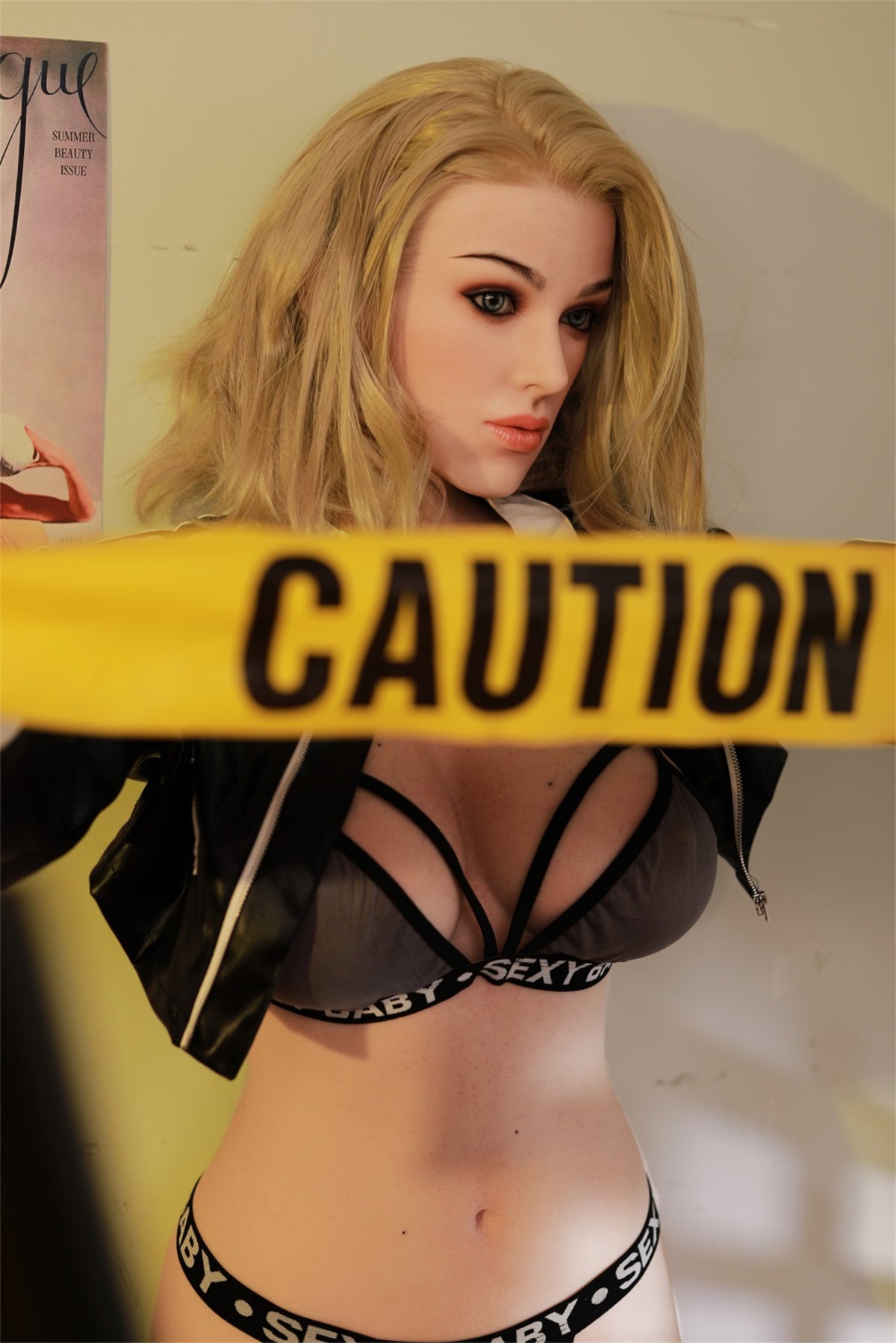 168cm (5.51ft) Big Bust Slender Blonde Girl Silicone Head & Body Love Doll SCFB250105 Braelynn