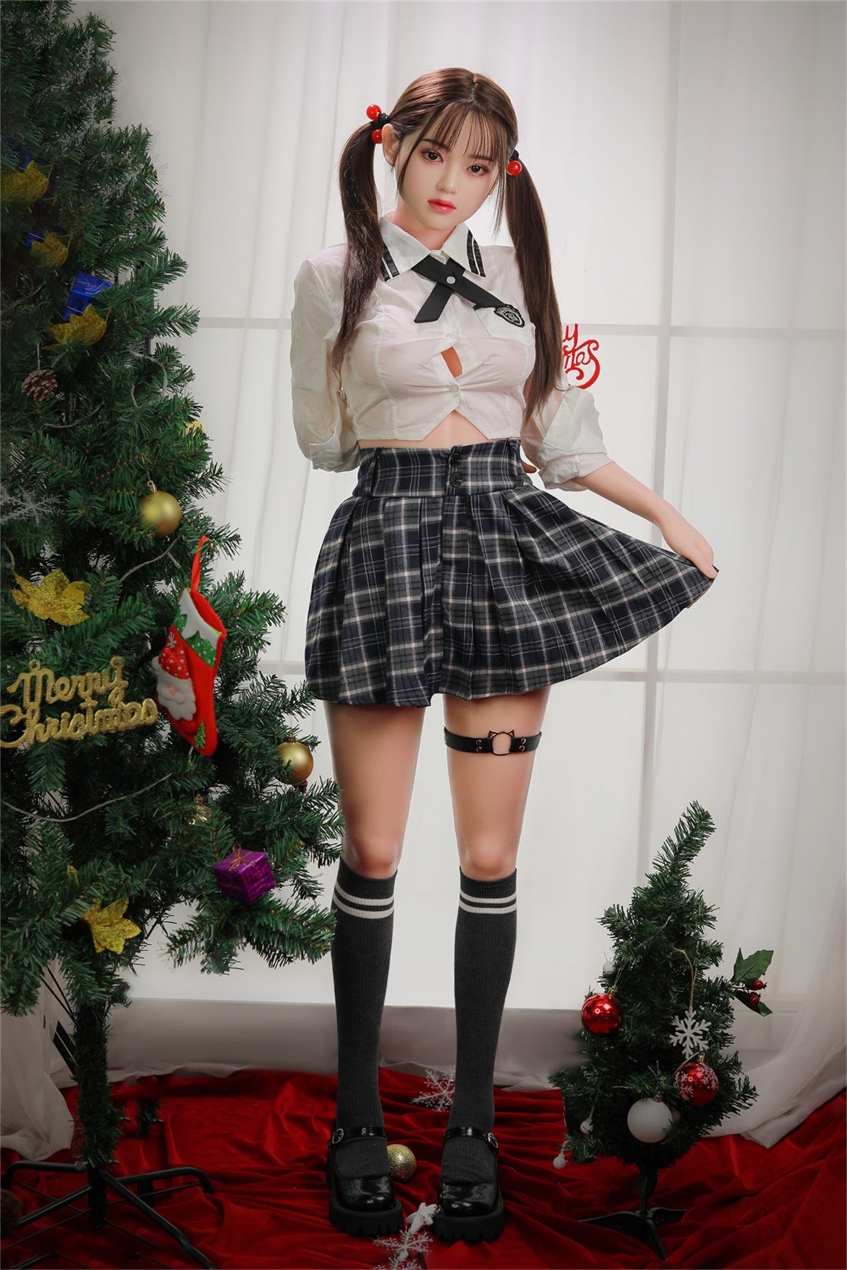 165cm (5.41ft) Big Chest Silicone Head & Body School Girl Love Doll CFB2412134 Kaede