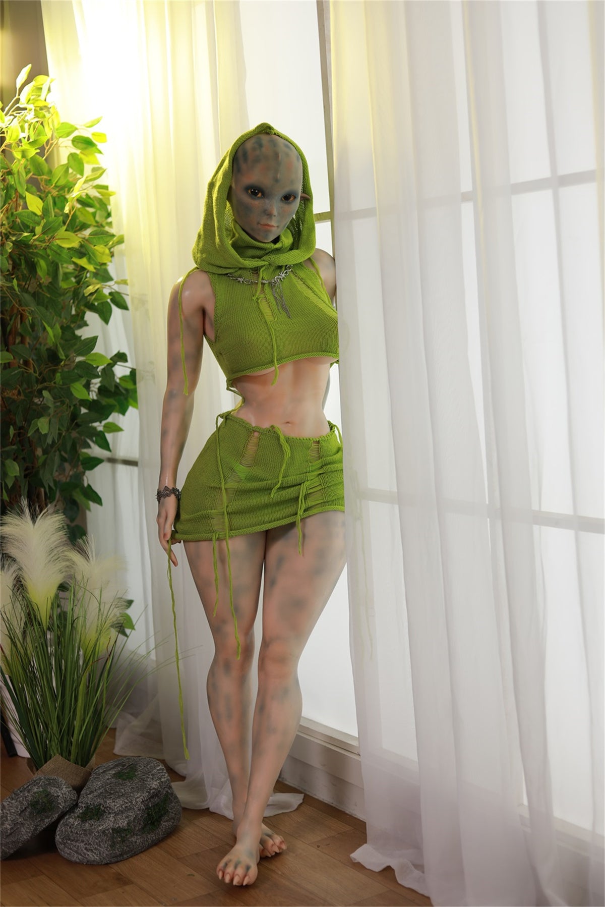 153cm (5.02ft) Alien Girl Silicone Head & Body Sex Doll SCFB250112 Kyleigh