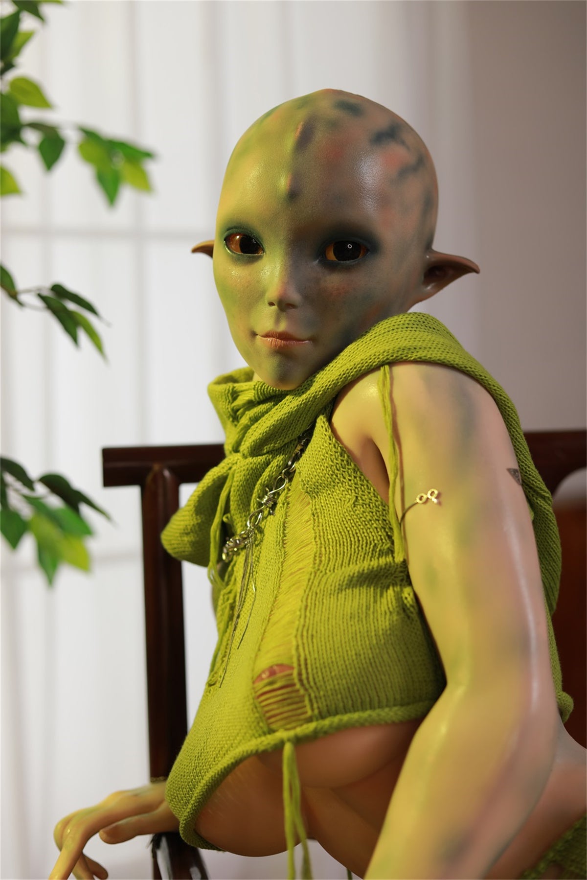 153cm (5.02ft) Alien Girl Silicone Head & Body Sex Doll SCFB250112 Kyleigh