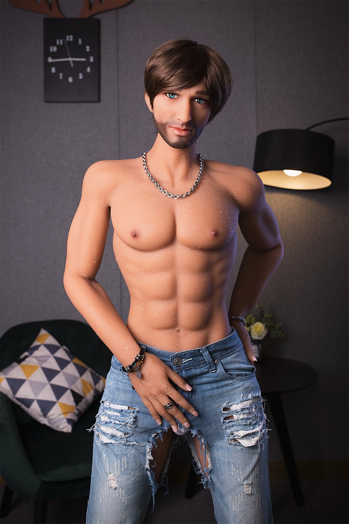 180cm (5.90ft) European Mature Male Sex Doll E25022704 Langston