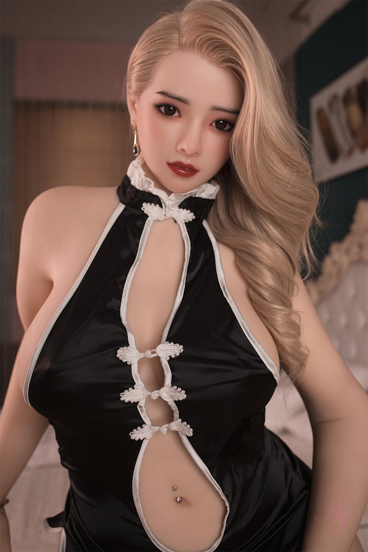 163cm (5.35ft) Big Chest Sexy Blonde Lady Chubby Sex Doll EH25022114 Latona HB8