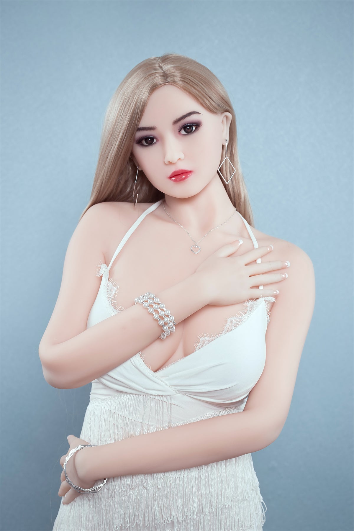 167cm (5.47ft) Small Breasts Elegant Blonde Love Doll E25022602 Mirna