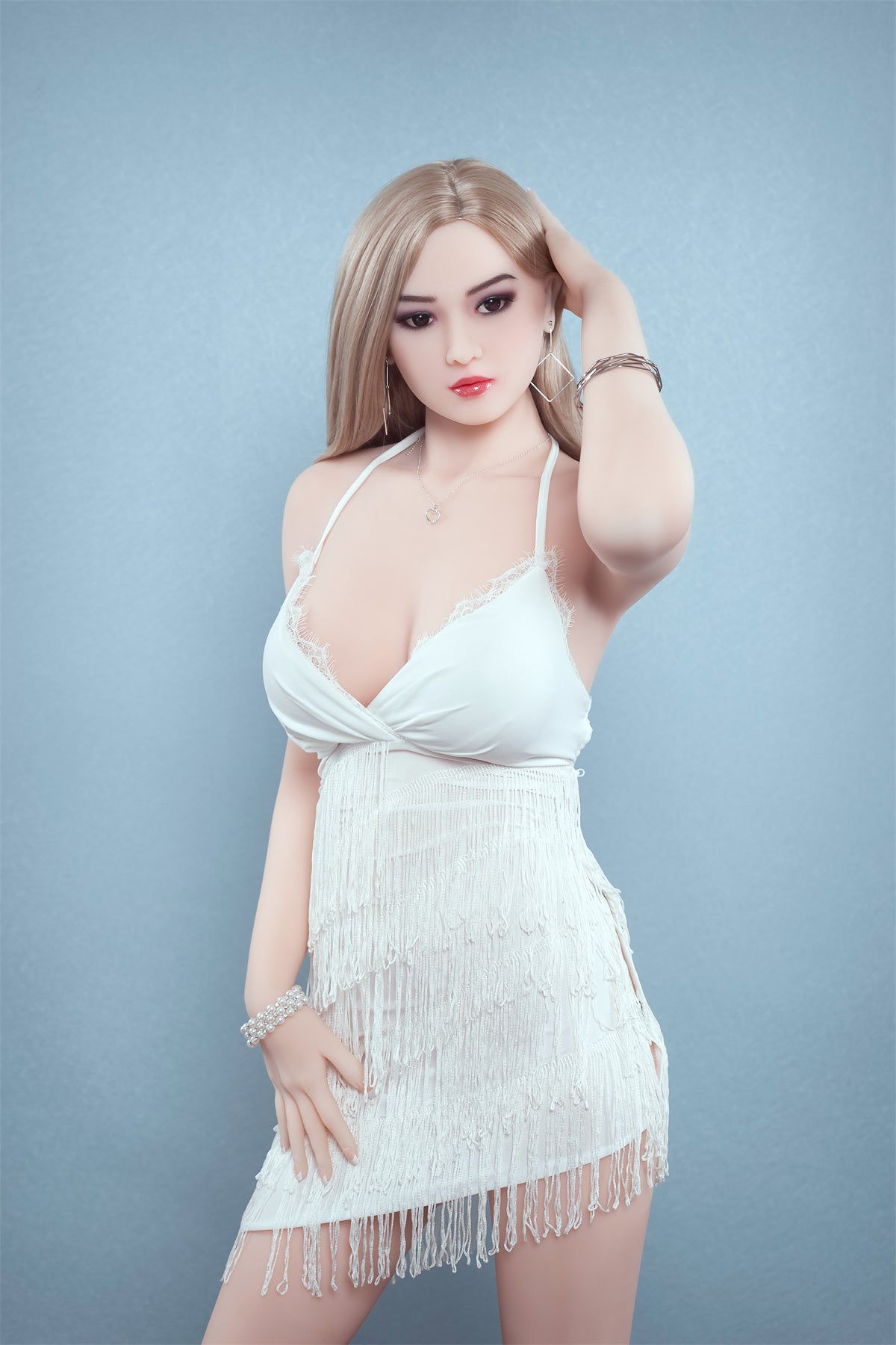 167cm (5.47ft) Small Breasts Elegant Blonde Love Doll E25022602 Mirna