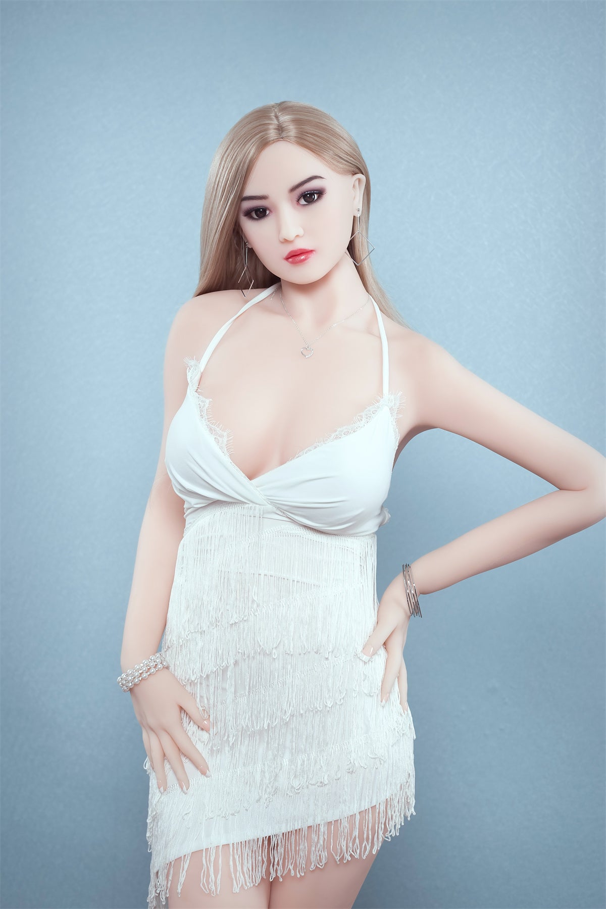 167cm (5.47ft) Small Breasts Elegant Blonde Love Doll E25022602 Mirna