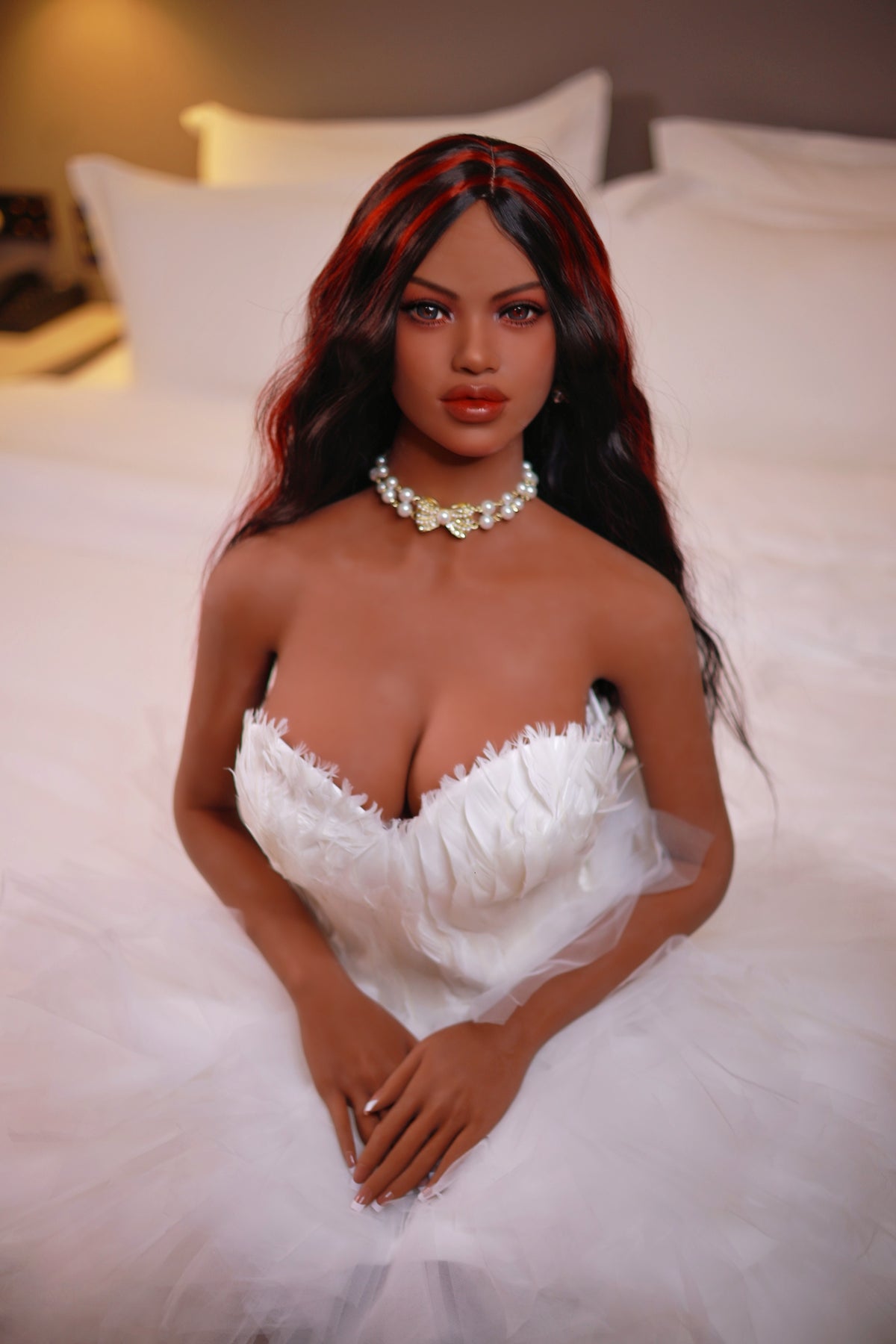 148cm (4.85ft) Small Boobs Ebony Sex Doll F4082119 Evie - Best Love Sex Doll