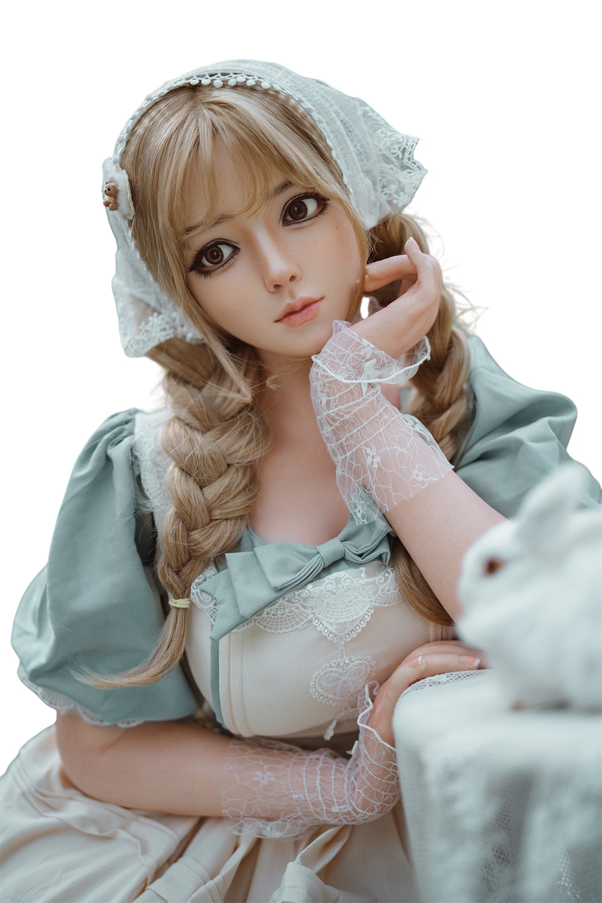 164cm (5.38ft) Big Boobs Adorable Lolita Silicone Head & Body Sex Doll D4122404 Vicky FB6