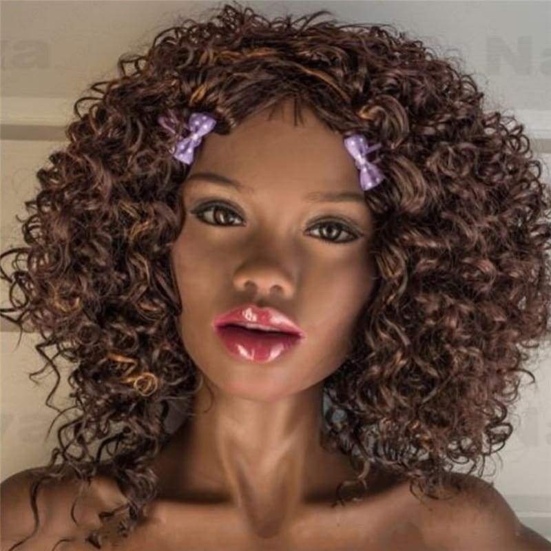 155cm (5.08ft) Muñeca Sexual WM Negra de Pecho Plano DM1 D19051501 Lisa - Best Love Sex Doll