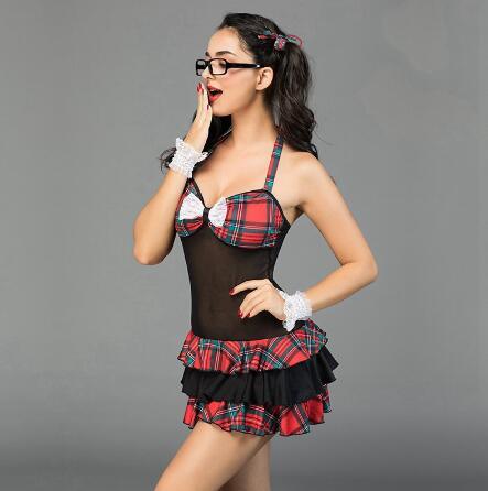 School Girl - Deluxe Sexy Lingerie Set With Taenia Erotic Costume For Woman SL10 - Best Love Sex Doll