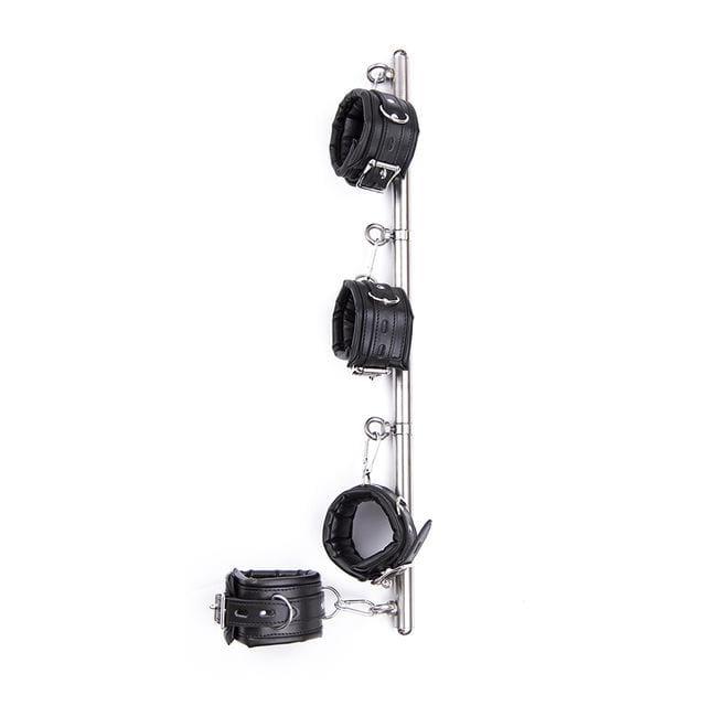 "behaved" - Stainless Steel Restrict Bar Bondage Set Adjustable Soft Leather Padded Sex Slave Handcuffs Ankle Cuffs - Best Love Sex Doll - "behaved" - Stainless Steel Restrict Bar Bondage Set Adjustable Soft Leather Padded Sex Slave Handcuffs Ankle Cuffs - Best Love Sex Doll -