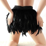 Black Swan - Handmade Luxury Feather Skirt Gothic Aristocrat Dress