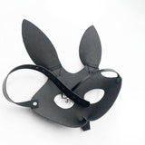 Bunny Girl Leather BDSM Mask Sexy Carnival Party Cosplay Mask Fetish Bondage