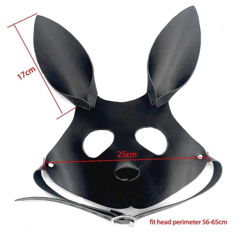 Bunny Girl Leather BDSM Mask Sexy Carnival Party Cosplay Mask Fetish Bondage ST8 - Best Love Sex Doll