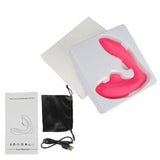 Clit Sucker G Spot Секс-игрушка двойного назначения - розово-красная с коробкой