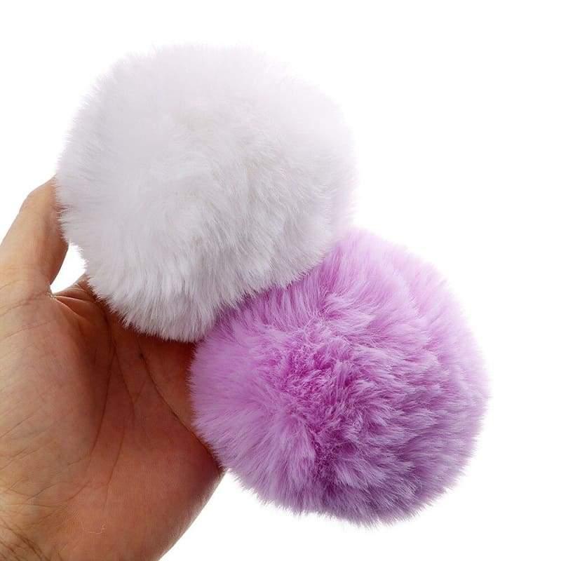 Cute Fluffy Bunny Tail Anal Plug Silicone Erotic Butt Plug Anal Sex Toys - Best Love Sex Doll