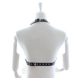 Dark Passion - Fetish Open Breast Body Harness Straps BDSM Erotic Cupless Studded Chains Teasing Sex Slave