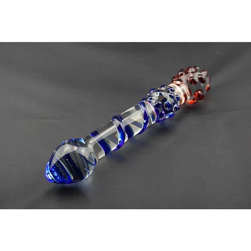 Double-Ends Pyrex Glass Dildo Crystal Big Glan Penis Anal Plug - Best Love Sex Doll