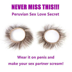 “Eyelash of Goat” - Peruvian Sex Love Secret Delay Ejaculation G-Spot Stimulation Cock Ring - Best Love Sex Doll