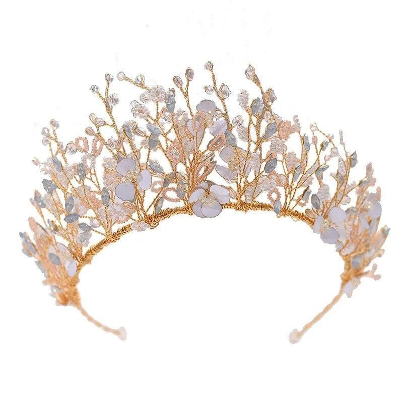 Fairy Flora Crown & Earings - Premium Handmade Bridal Wedding Jewelry - Best Love Sex Doll