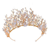 Fairy Flora Crown & Earings - Premium Handmade Bridal Wedding Jewelry