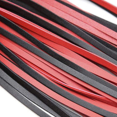 Fetish Black&Red PU Leather Handle Flogger BDSM Flirt - Best Love Sex Doll