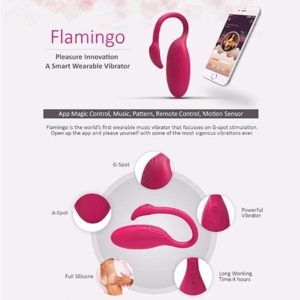 Flamingo - APP Bluetooth Remote Control G-spot Clitoris Vibrator Smart Stimulator Vagina Massager Jumping Egg