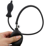 Inflatable Silicone Anal Butt Plug PumpDilator