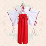 Kikyo - Full Set Cosplay Costume Anime Inuyasha Japanese Kimono