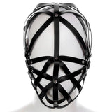Mesh - Unisex Leather Strap Mask Open-Eye Slave Bondage
