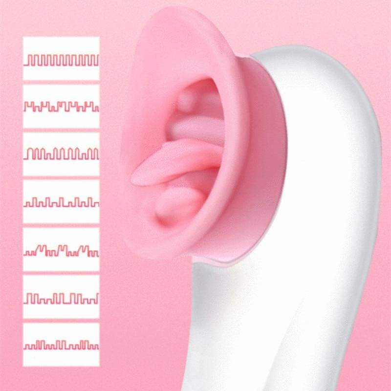 Oral Lover - Vibrating Tongue Clit Licker Sipry Sipre Jucărie sexuală cu utilizare multiplă