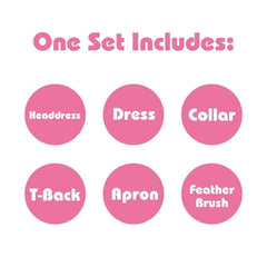 Plus Size Maid - Nylon Lace Sexy Lingerie Set Erotic Costume With Accessories XXL - Best Love Sex Doll
