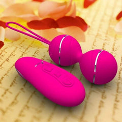 Remote Control Kegel Ball Geisha Ball Vaginal Tight Exercise Dual Vibrator - Best Love Sex Doll