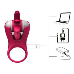 Rotación de lengua, sexo oral, sensación de silicona suave, vibrador para lamer - Best Love Sex Doll
