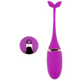 Shaking Whale - Remote Control USB Charging Double Strong Vibrating Egg - Purple