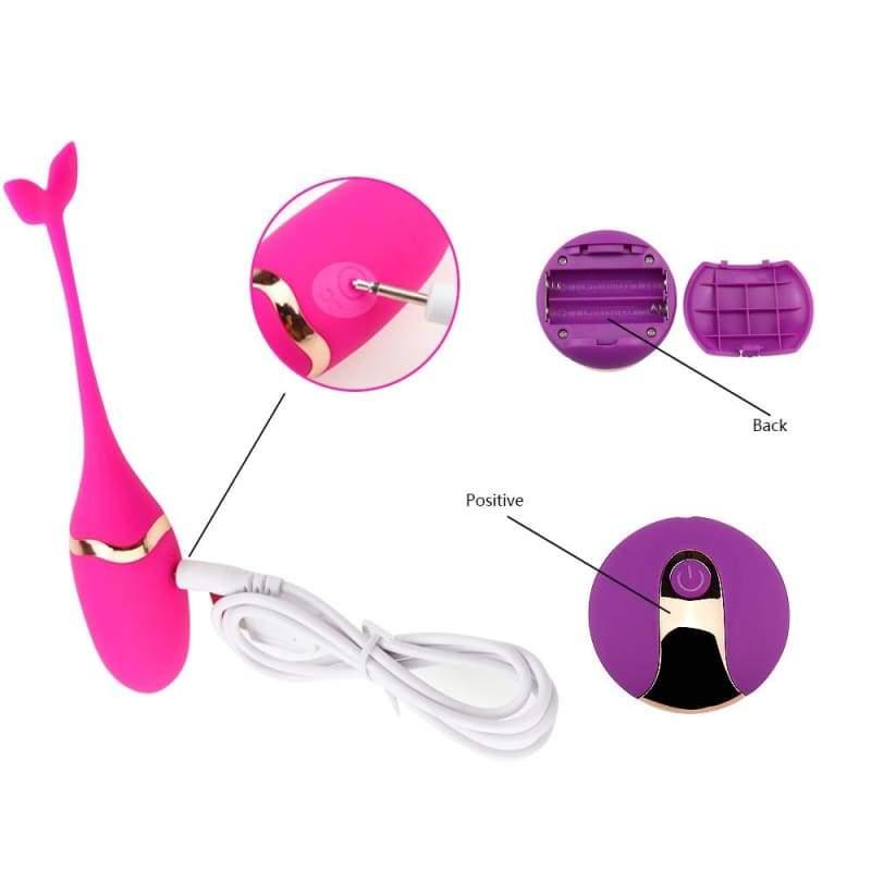 Shaking Whale - Remote Control USB Charging Double Strong Vibrating Egg - Best Love Sex Doll