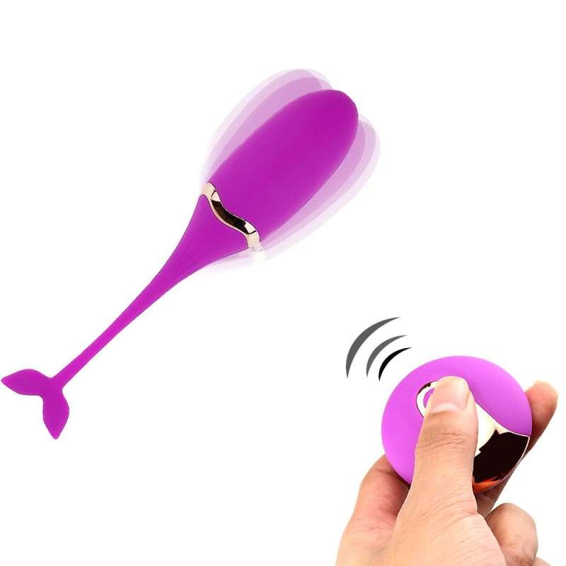 Shaking Whale - Remote Control USB Charging Double Strong Vibrating Egg - Best Love Sex Doll