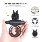 Silicone Penis Ring With Strong Automatic Vibrator Delay Ejaculation