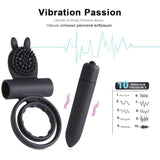 Silicone Penis Ring With Strong Automatic Vibrator Delay Ejaculation
