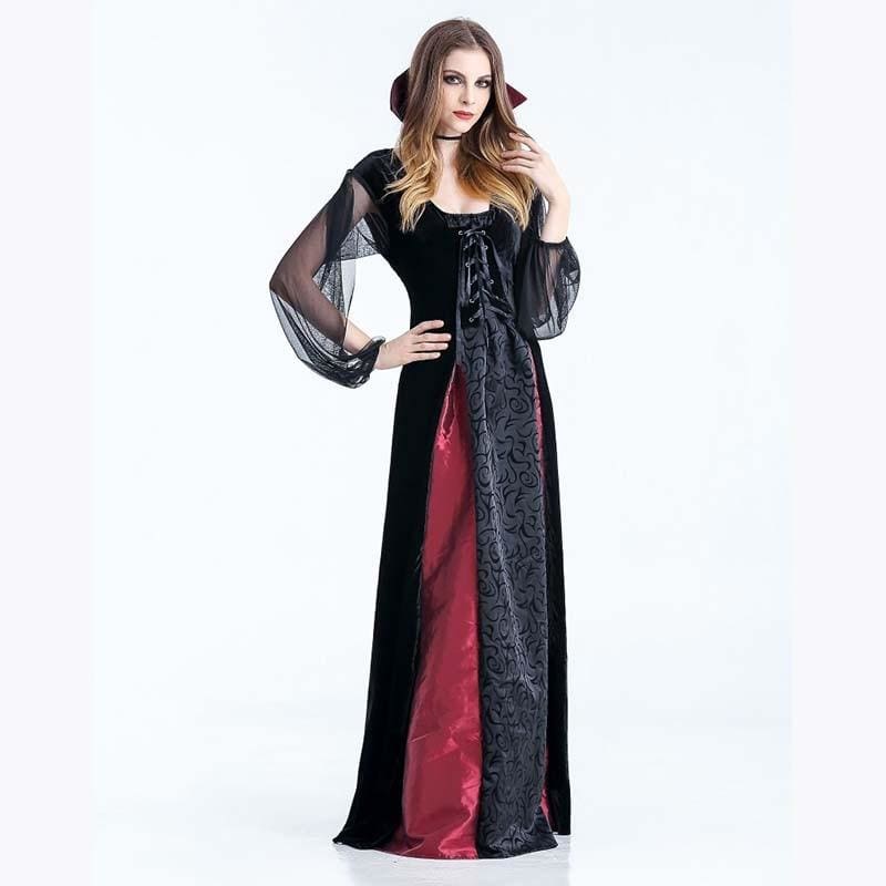 Vampire - Fancy Cosplay Vintage Aristocrat Costum de carnaval pentru femei