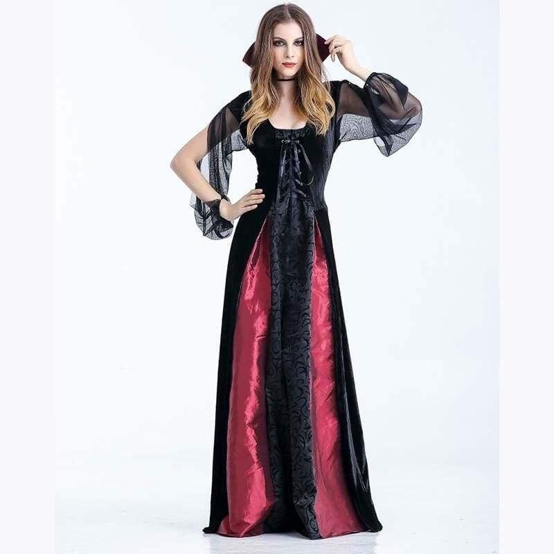 Disfraz de aristócrata vintage de vampiro para carnaval, disfraz de mujer, la mejor muñeca sexual del amor