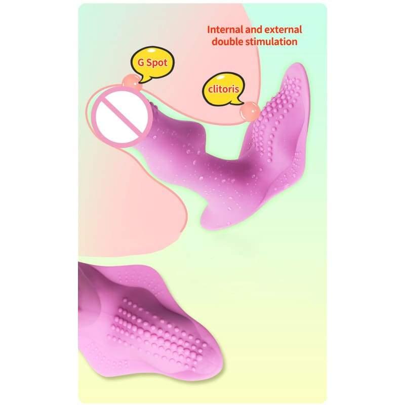 Waterproof Napkin-Shaped Wearable Butterfly Clitoris Stimulator G-Spot Vibrator - Best Love Sex Doll