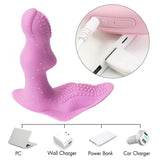 Vibrator G-Spot Stimulator Clitoris Stimulator Fluture Wearable în formă de șervețel