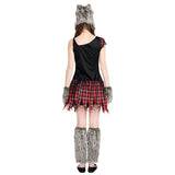 Оборотень - хэллоуин костюм косплей прикольная девушка наряд